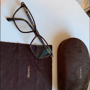 Tom ford glasses with case and dust cloth